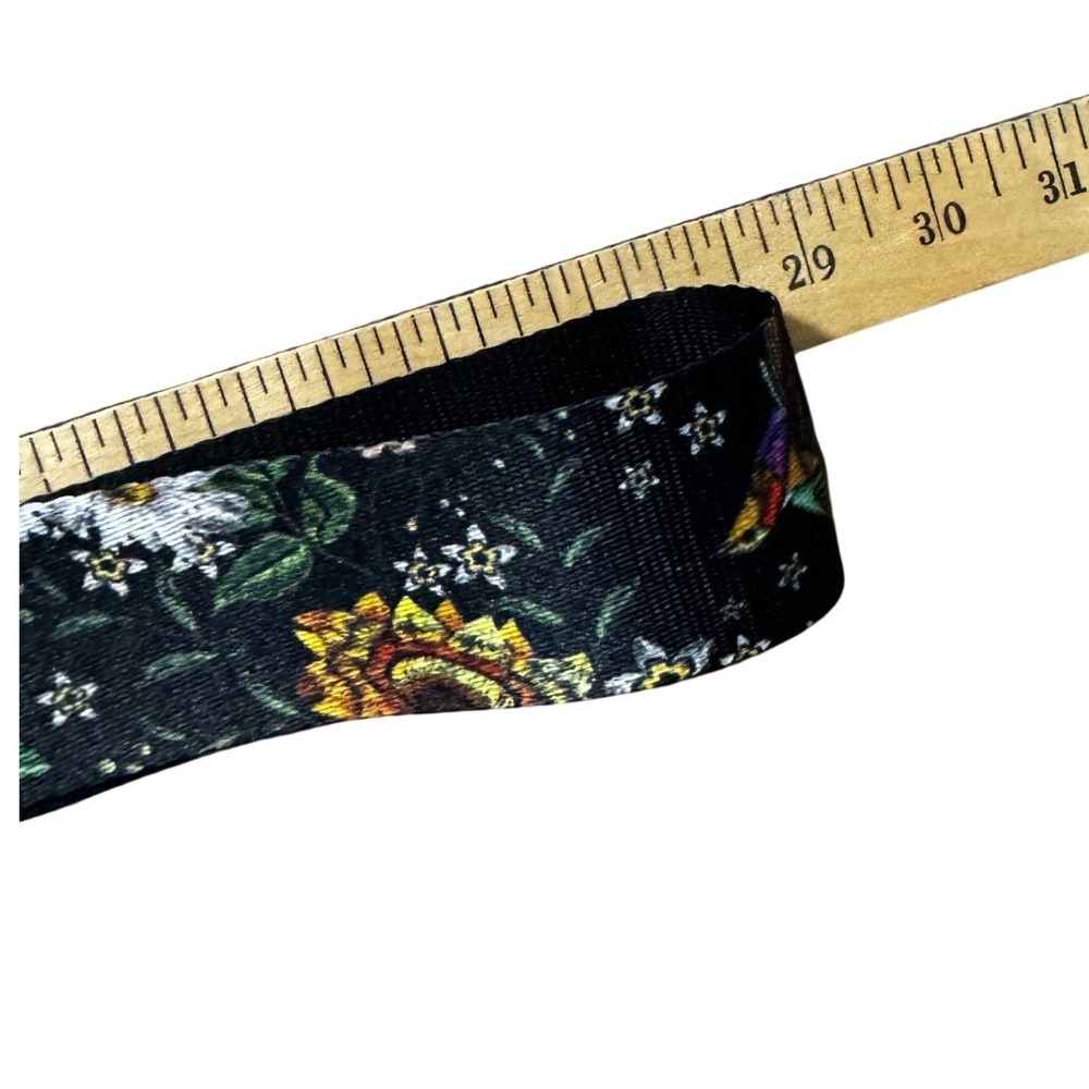 Unbranded Crossbody Strap Women OS Black Excellent Floral Hummingbird Adjustable - Picture 4 of 6